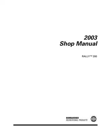 BRP Rally 200 ATV repair manual Preview image 2