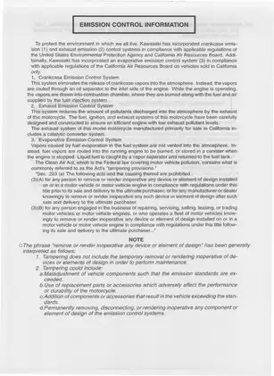 2000-2005 Kawasaki ZR750, ZR-7S, ZR7 motorcycle service manual Preview image 4