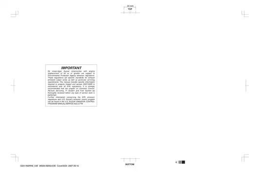 2008 Suzuki Hayabusa GSX13000R, GSXR1300 service manual Preview image 2