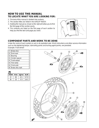 2004-2009 Suzuki V-Strom 650, DL650, DL650A, DL650 repair manual Preview image 4