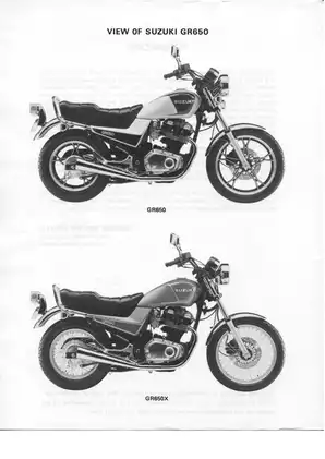 1983 Suzuki GR650 service manual Preview image 4