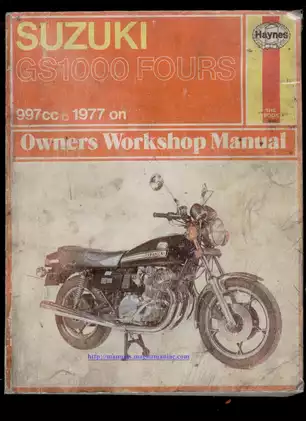 1977-1981 Suzuki GS 1000 Fours owners workshop manual Preview image 1