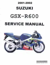 2001–2002 Suzuki GSX-R600 Service Manual (P/N 99500-35080-01E) – preview page 1