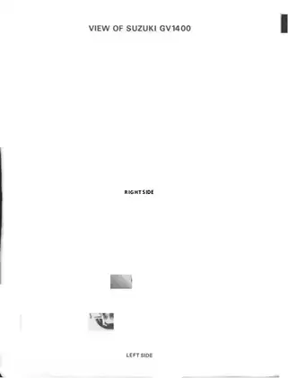 1986-1990 Suzuki GV1400 Cavalcade GD, Cavalcade GT service manual Preview image 3