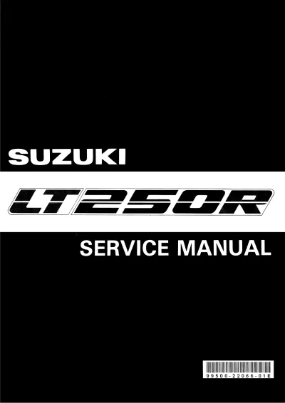 Preview: 1988–1992 Suzuki LT250R OEM Service & Repair Manual (P/N 99500-22066-01E)