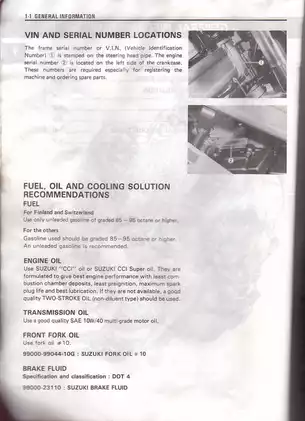 1993-1996 Suzuki RG125 Gamma service manual Preview image 2