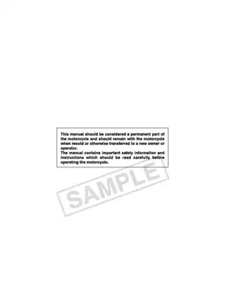 2004 Suzuki RM85/L owner´s service manual Preview image 2