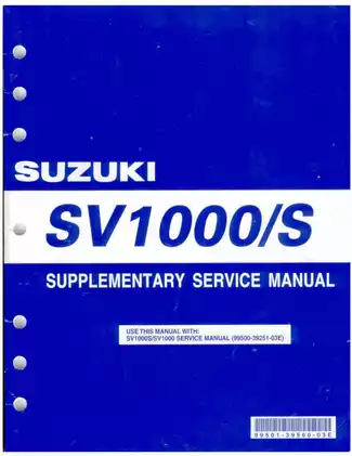 2003-2005 Suzuki SV1000/S service manual Preview image 1