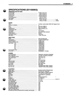 2003-2005 Suzuki SV1000/S service manual Preview image 4