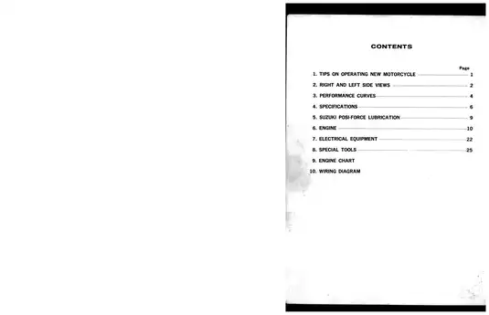 1969 Suzuki T350 Rebel service manual Preview image 3