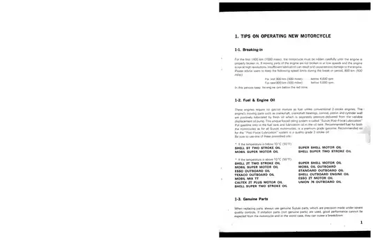 1969 Suzuki T350 Rebel service manual Preview image 4
