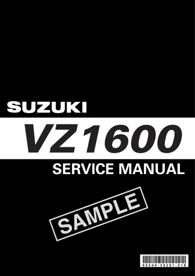 Preview: 2004–2008 Suzuki VZ1600 Marauder Shop Manual (P/N 99500-39261-03E)