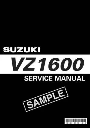 2004-2005 Suzuki VZ1600 Marauder shop manual Preview image 1