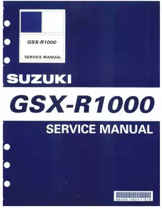 2001-2006 Suzuki GSX-R1000 service manual