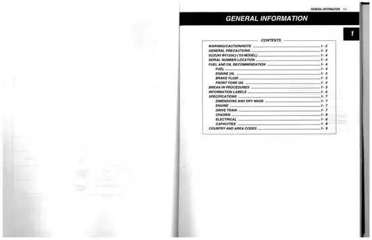 2003-2006 Suzuki RV125 VanVan service manual Preview image 3