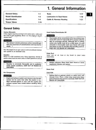 1986-1992 Honda VFR400 service manual Preview image 5