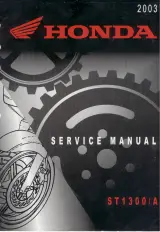 Honda ST1300/ST1300A Pan European 2003 Factory Service Manual (P/N 61MCS00) – preview page 1