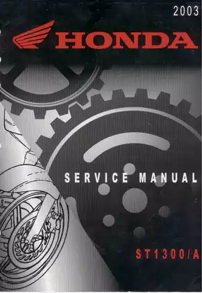 Honda ST1300/ST1300A Motorcycle Service Manual (2003)