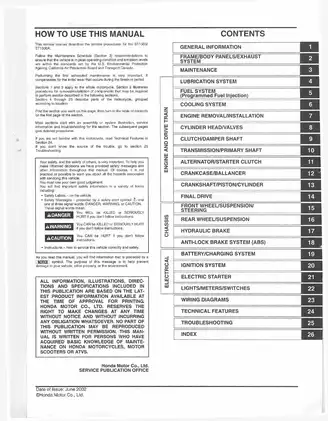 Honda ST1300/ST1300A Motorcycle Service Manual (2003) Preview image 3