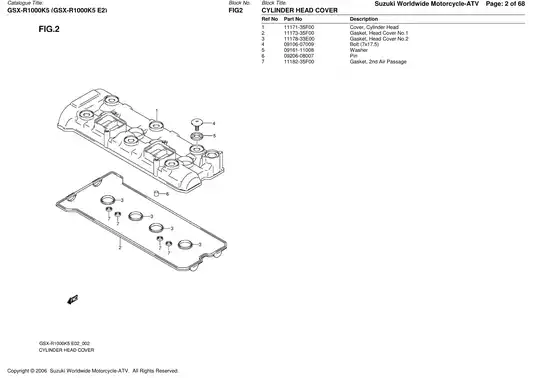 2005-2006 Suzuki GSX-R1000 service manual Preview image 2