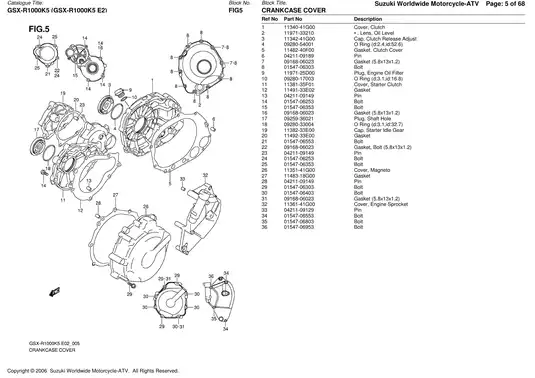 2005-2006 Suzuki GSX-R1000 service manual Preview image 5
