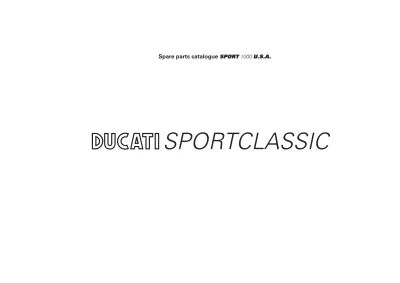 Preview: 2006 Ducati SportClassic Sport 1000 Parts Catalog (P/N 913.7.108.1A, 915.1.239.2A)