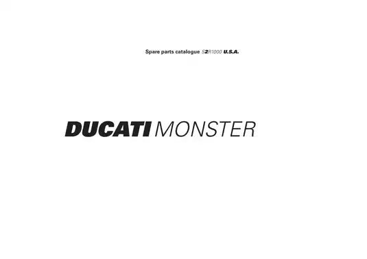 2006 Ducati S2R 1000 Monster service manual Preview image 1