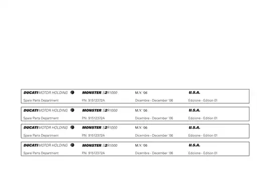 2006 Ducati S2R 1000 Monster service manual Preview image 3