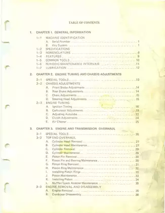 1974 Yamaha DT100, DT125, DT175 service and repair manual