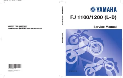 Preview: 1984–1993 Yamaha FJ1100 / FJ1200 (L-D) Service Manual (P/N LIT-11616-FJ-01, LIT-11616-04-08)