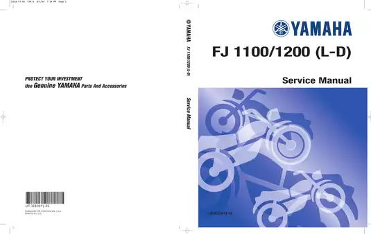 1984-1993 Yamaha FJ1100, FJ1200 service manual Preview image 1