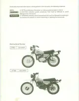 1977–1982 Yamaha GT80, GTMXE, GT80G, GT80J, DT80J, DT100D, DT100G, DT100J  Factory Service & Supplementary Manual (P/N LIT-11616-03–05) – preview page 4