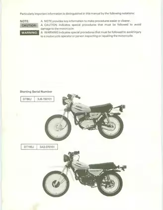 1977-1982 Yamaha GT80, DT100 service manual Preview image 4