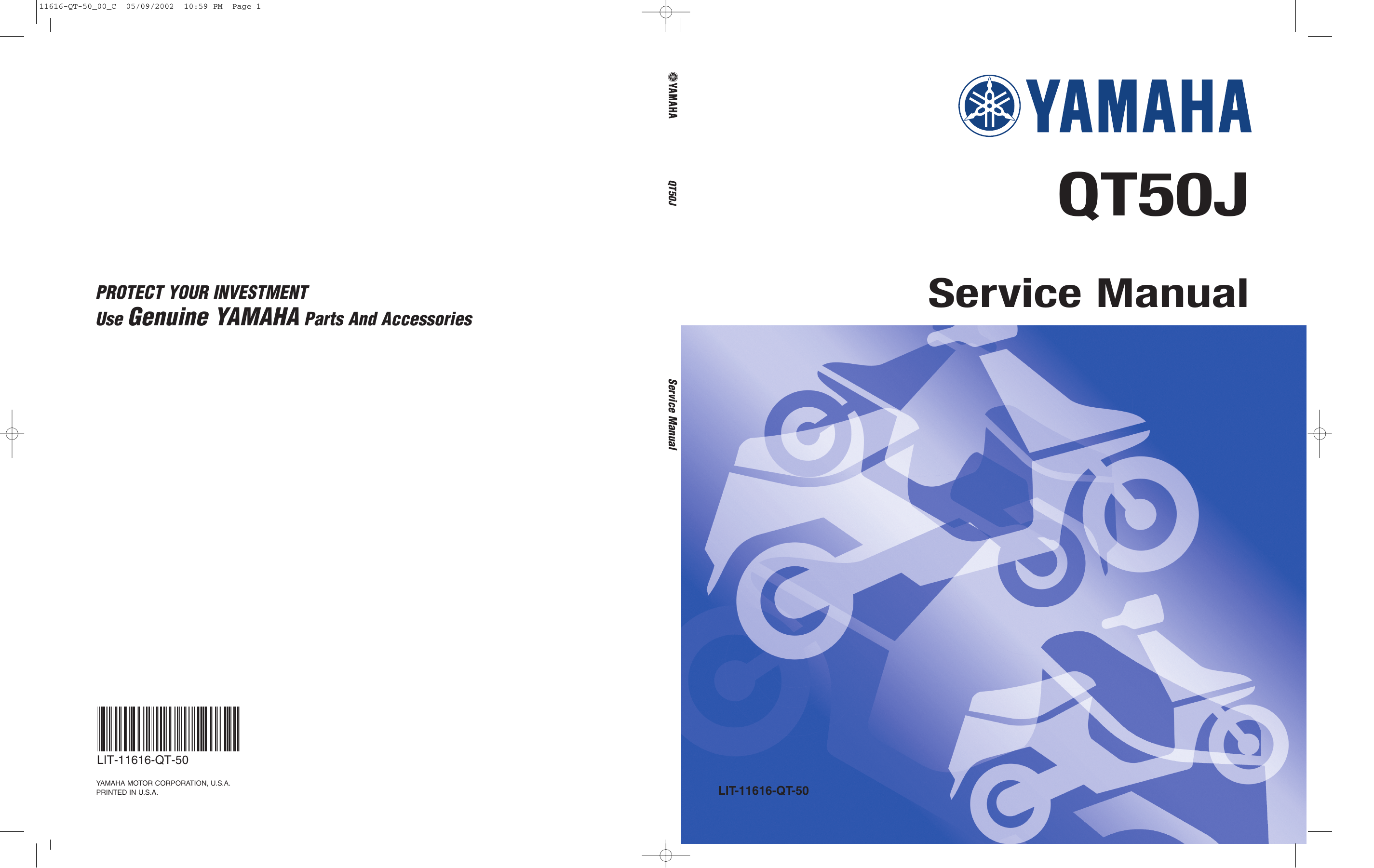 1979-1987 Yamaha QT50J, MA50 Yamahahopper service manual Preview image 6