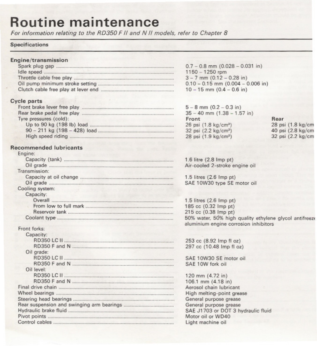 1983-1992 Yamaha RD350 Twins service, repair manual Preview image 6