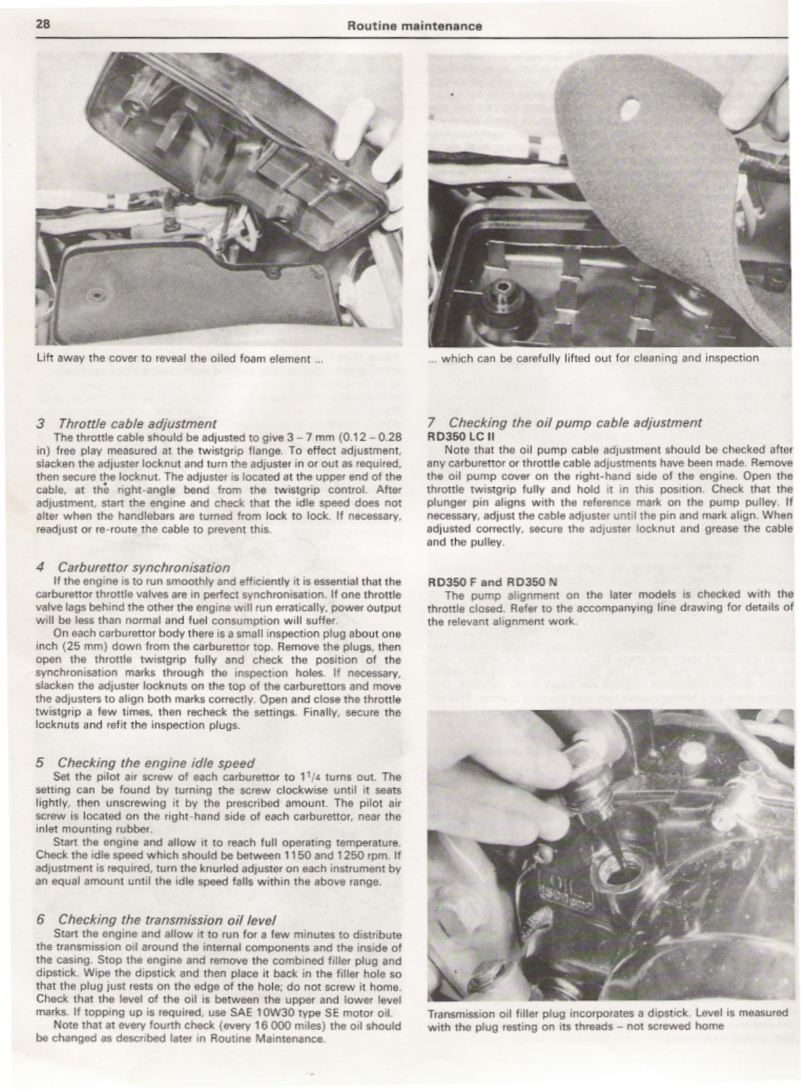 1983-1992 Yamaha RD350 Twins service, repair manual Preview image 5