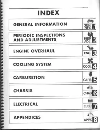 1984-1986 Yamaha RZ 500 manual Preview image 1