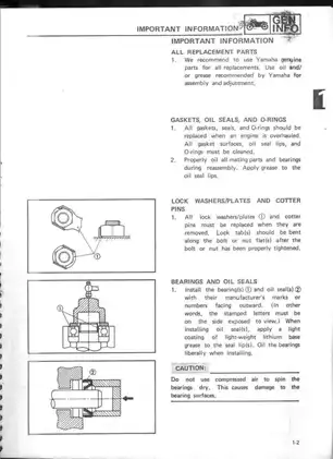 1984-1986 Yamaha RZ 500 manual Preview image 4