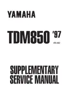1997 Yamaha TDM850 Service & Repair Manual (P/N LIT-11616-TD-85, LIT-11616-08-29) – preview page 1