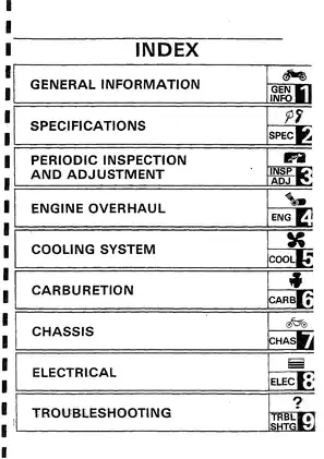 1988 Yamaha TDR 250 service manual Preview image 5