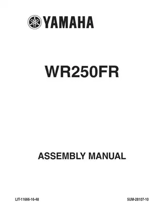 2001-2006 Yamaha WR250FR, WR250 service manual Preview image 3