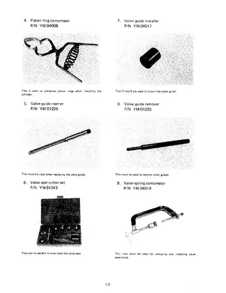 1982 Yamaha XJ1100 Maxim shop manual Preview image 3