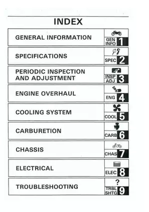 1991-1999 Yamaha XTZ660 Tenere service manual Preview image 5