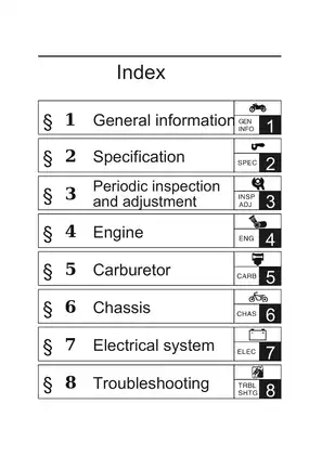 2005 Yamaha YBR125 service and shop manual Preview image 5