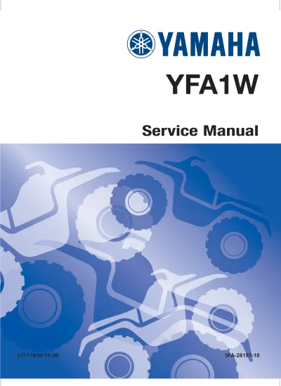 Preview: 1989–2004 Yamaha YFA1W Breeze 125 Service & Repair Manual (P/N LIT-11616-06-75)
