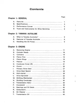 1966-1972 Yamaha YL-1 service manual Preview image 3