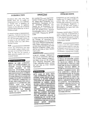 2000 Yamaha YZ250(M)/LC service manual Preview image 5