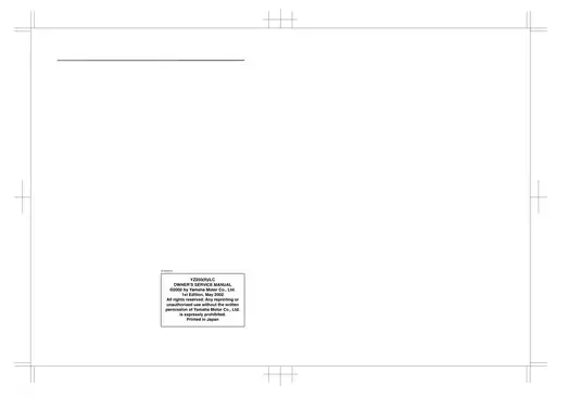 2003-2004 Yamaha YZ250(R)/LC service manual Preview image 2