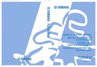 Preview: 2005 Yamaha YZ250(V) Owner's Service Manual (P/N 1P8-28199-31)