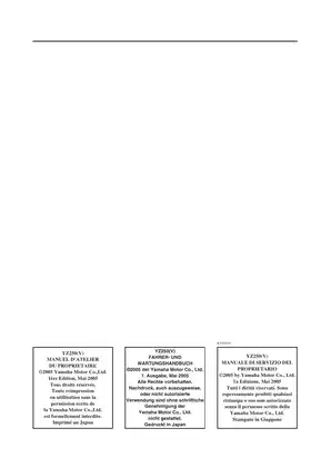 2006 Yamaha YZ250(Y) repair, service manual Preview image 3